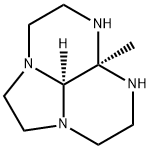 3H,6H-2a,5,6,8a-Tetraazaacenaphthylene,octahydro-5a-methyl-,cis-(9CI) 구조식 이미지