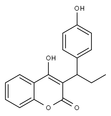 4'-hydroxyphenprocoumon Structure