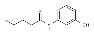 N-(3-Hydroxyphenyl)valeramide Structure