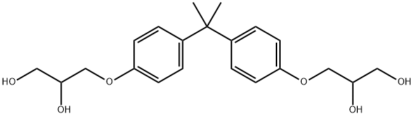 Bisphenol A Bis(2,3-dihydroxypropyl) Ether 구조식 이미지