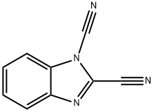 1H-벤즈이미다졸-1,2-디카보니트릴(9CI) 구조식 이미지