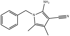 2-AMINO-1-BENZYL-4,5-DIMETHYL-1H-PYRROLE-3-CARBONITRILE 구조식 이미지