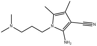 2-AMINO-1-[3-(DIMETHYLAMINO)PROPYL]-4,5-DIMETHYL-1H-PYRROLE-3-CARBONITRILE Structure