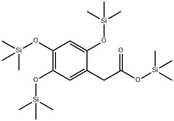 2,4,5-Tris[(trimethylsilyl)oxy]benzeneacetic acid trimethylsilyl ester Structure