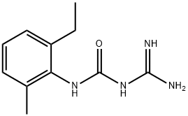 N-(Aminoiminomethyl)-N'-(2-ethyl-6-methylphenyl)urea Structure