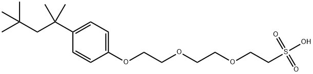 SODIUM OCTOXYNOL-2 ETHANE SULFONATE 구조식 이미지