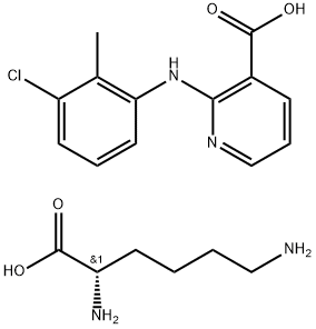 Lysine clonixinate  구조식 이미지