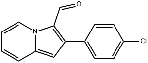 2-(4-Chlorophenyl)indolizine-3-carboxaldehyde 구조식 이미지