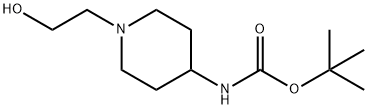 Carbamic acid, [1-(2-hydroxyethyl)-4-piperidinyl]-, 1,1-dimethylethyl ester (9CI) Structure