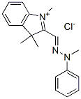 1,3,3-триметил-2-[(метилфенилгидразоно)метил]-3H-индолий хлорид структурированное изображение