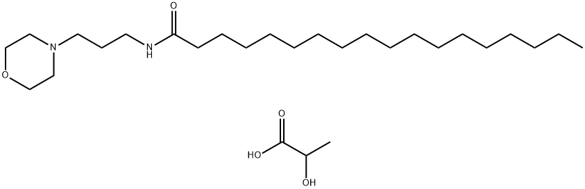 4-[3-(stearoylamino)propyl]morpholinium lactate Structure