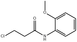 3-CHLORO-N-(2-METHOXYPHENYL)PROPANAMIDE 구조식 이미지
