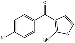 (2-아미노-3-티에닐)(4-클로로페닐)메타논 구조식 이미지
