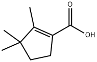 1-시클로펜텐-1-카르복실산,2,3,3-트리메틸-(8CI,9CI) 구조식 이미지