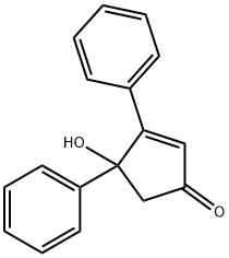 4-HYDROXY-3,4-DIPHENYL-CYCLOPENT-2-ENONE Structure