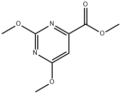 2,6-Dimethoxy-4-pyrimidinecarboxylic acid methyl ester Structure