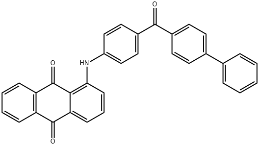 1-[[4-([1,1'-biphenyl]-4-ylcarbonyl)phenyl]amino]anthraquinone Structure