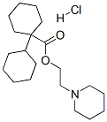 2-piperidinoethyl [1,1'-bicyclohexyl]-1-carboxylate hydrochloride Structure