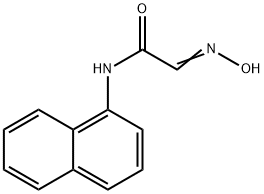 (2E)-2-(hydroxyimino)-N-1-naphthylacetamide 구조식 이미지