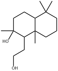 데카하이드로-2-하이드록시-2,5,5,8a-테트라메틸나프탈렌-1-에탄올 구조식 이미지