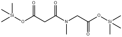 3-[Methyl[2-oxo-2-[(trimethylsilyl)oxy]ethyl]amino]-3-oxopropionic acid trimethylsilyl ester Structure