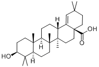 Olean-18-en-28-oic  acid,3-hydroxy-,(3b)- Structure