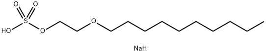 황산2-(데실옥시)에틸=나트륨에스테르염 구조식 이미지