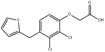 [2,3-Dichloro-4-(2-thienylmethyl)phenoxy]acetic acid Structure