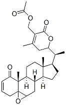 27-Acetyloxy-5,6-epoxy-22-hydroxy-1-oxoergosta-2,24-dien-26-oic acid 26,22-lactone 구조식 이미지