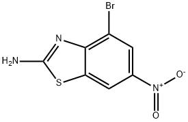 2-Amino-4-Bromo-6-Nitro Benzothiazole 구조식 이미지