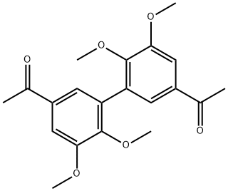 1-[3-(5-acetyl-2,3-dimethoxy-phenyl)-4,5-dimethoxy-phenyl]ethanone 구조식 이미지