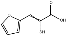 2-메르캅토-3-푸란-2-일프로펜산 구조식 이미지