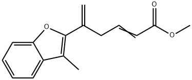 5-(3-Methylbenzofuran-2-yl)-2,5-hexadienoic acid methyl ester Structure