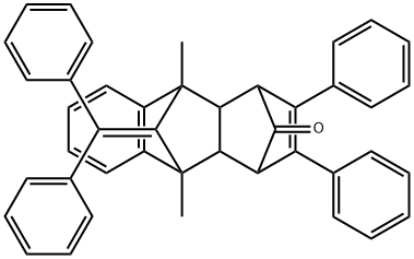 11-(Diphenylmethylene)-1,4,4a,9,9a,10-hexahydro-9,10-dimethyl-2,3-diphenyl-1,4:9,10-dimethanoanthracen-12-one Structure