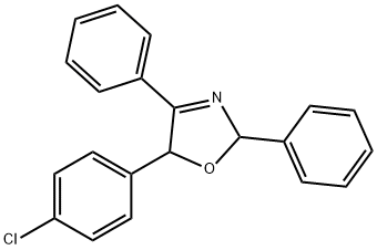 5-(4-Chlorophenyl)-2,5-dihydro-2,4-diphenyloxazole Structure