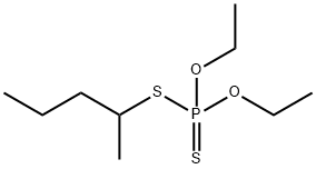 Phosphorodithioic acid O,O-diethyl S-pentyl ester Structure