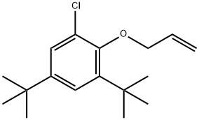 1-Chloro-3,5-bis(1,1-dimethylethyl)-2-(2-propenyloxy)benzene Structure