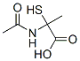 N-아세틸-2-메르캅토-DL-알라닌 구조식 이미지