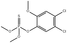 티오인산O-(4,5-디클로로-2-메톡시페닐)O,O-디메틸에스테르 구조식 이미지