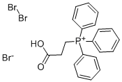 (2-CARBOXYETHYL)TRIPHENYLPHOSPHONIUM TRIBROMIDE Structure