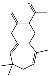 1-(6,6,9-trimethyl-2-methylenecycloundeca-4,8-dien-1-yl)ethan-1-one Structure