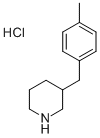 3-(4-METHYLBENZYL)PIPERIDINE HYDROCHLORIDE 구조식 이미지