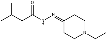 Butanoic acid, 3-methyl-, (1-ethyl-4-piperidinylidene)hydrazide (9CI) Structure