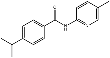 Benzamide, 4-(1-methylethyl)-N-(5-methyl-2-pyridinyl)- (9CI) 구조식 이미지