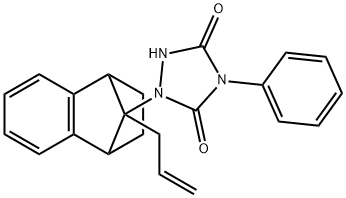 4-Phenyl-1-[1,2,3,4-tetrahydro-9-(2-propenyl)-1,4-methanonaphthalen-9-yl]-1,2,4-triazolidine-3,5-dione Structure