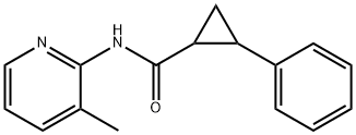 시클로프로판카르복사미드,N-(3-메틸-2-피리디닐)-2-페닐-(9Cl) 구조식 이미지