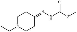 Hydrazinecarboxylic acid, (1-ethyl-4-piperidinylidene)-, methyl ester (9CI) Structure