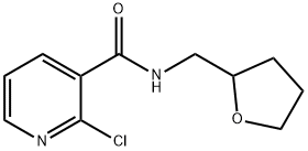 2-Chloro-N-(tetrahydro-2-furanylmethyl)-nicotinamide 구조식 이미지