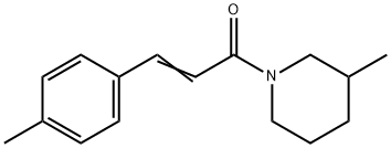 Piperidine, 3-methyl-1-[3-(4-methylphenyl)-1-oxo-2-propenyl]- (9CI) 구조식 이미지