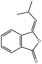 (E)-3-이소부틸리덴프탈라이드 구조식 이미지
